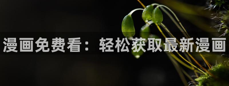 香蕉漫画男男：漫画免费看：轻松获取最新漫画
